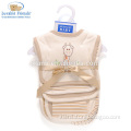 wholesale factory price soft fabric brown stripe funny giraffe pattern promotional baby bibs